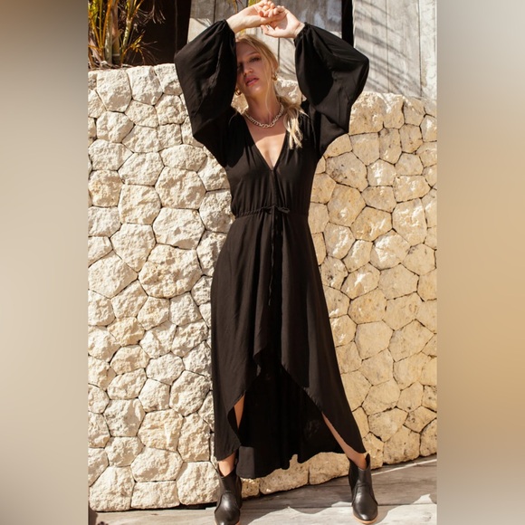 ELF Black High Low Dress - Picture 1 of 6
